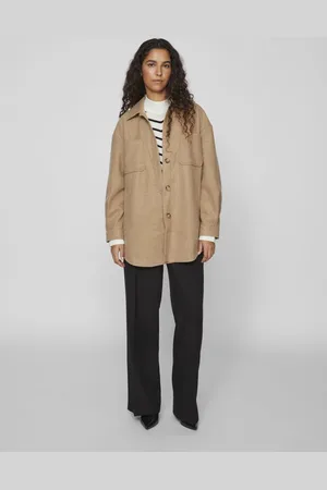 VILA Jas Vikimmi Shirt L/s Jacket - Noos 14067254 Tigers Eye Dames