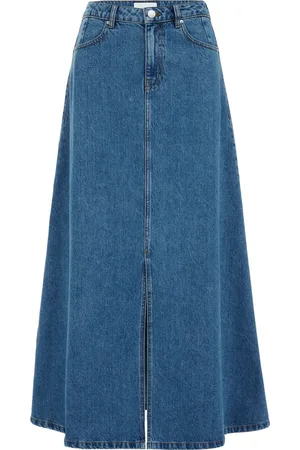 WE Fashion Dames denim maxi rok