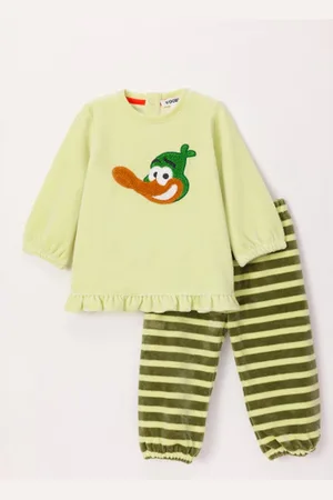 Woody Meisjes Pyjama Lichtgroen 3m
