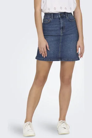 JDY MOON HW REG SKIRT DNM MIX - Dames - Rokken