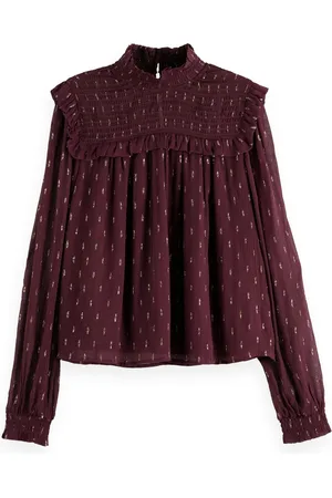 Scotch&Soda LUREX SMOCK TOP Dames Blouse