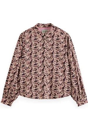 Scotch&Soda Printed balloon sleeve shirt Dames Blouse