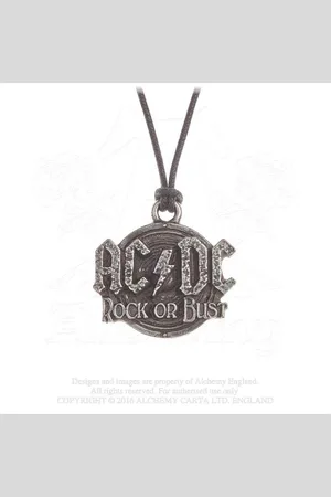 Alchemy AC/DC - Rock Or Bust Ketting - Zilverkleurig
