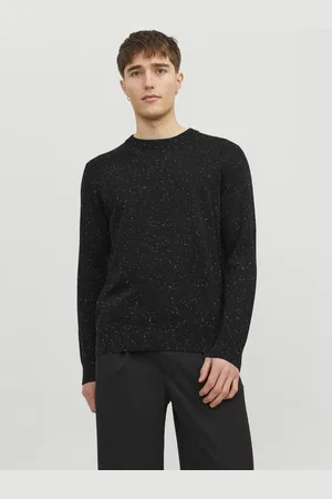 JACK & JONES Albert knit crew neck slim fit - heren pullover katoen met O-hals -