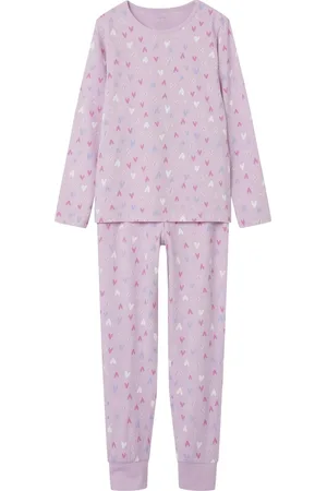 NAME IT NKFNIGHTSET PINK HEARTS NOOS Meisjes Nacht setje
