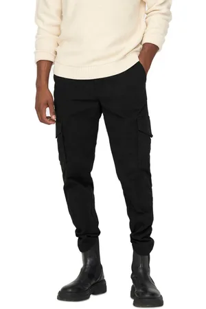 Only & Sons Broek Onsdean Life Tap Cargo 0032 Pant No 22025431 Black Mannen