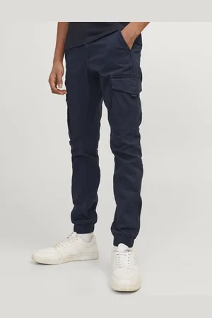 JACK & JONES JACK&JONES JUNIOR JPSTPAUL JJFLAKE AKM 542 NAVY NOOS JNR Jongens Broek
