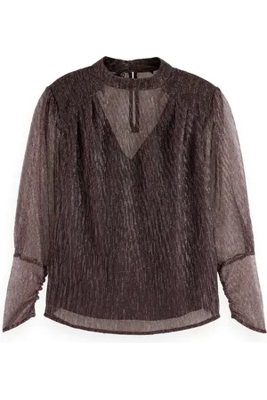 Scotch&Soda LUREX HIGH NECK TOP Dames Blouse