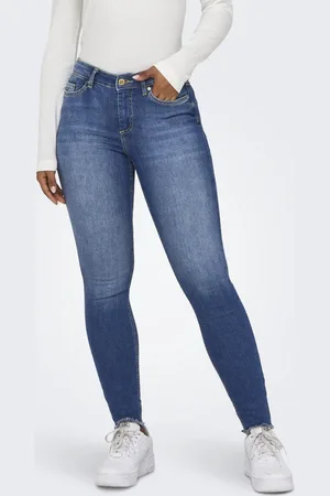 ONLY Dames Jeans Broeken ONLBLUSH MID SK REA1319 skinny Fit Blauw Volwassenen