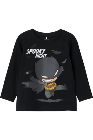 NAME IT Jongens T-shirt black Superfriends - NMMSUMMI