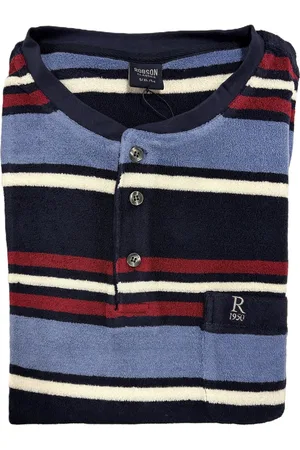 Robson Badstof Heren Pyjama - multi stripes