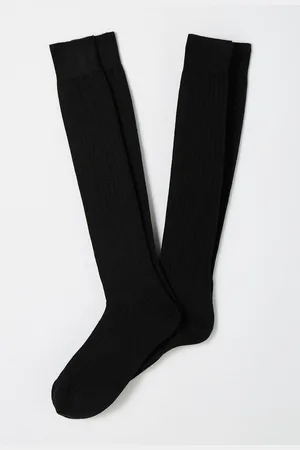 Damart Set van 2 paar kniekousen in merinowolmix met derby ribbels - Heren - - 40/41