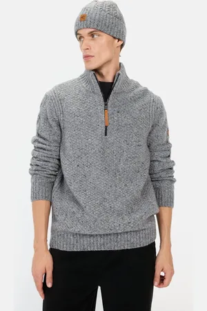 Camel Active Gebreide trui met Troyer-kraag