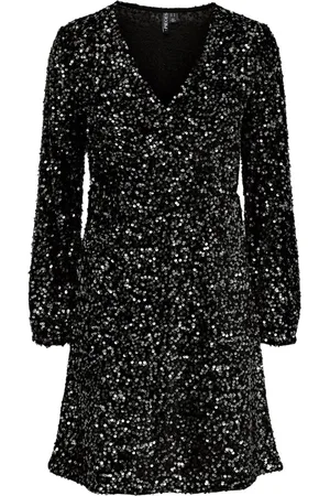Pieces® PCKAM LS WRAP DRESS Dames Jurk