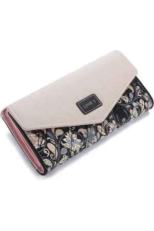 Merkloos Dames Portemonnee - Clutch – Blauw PU-leer