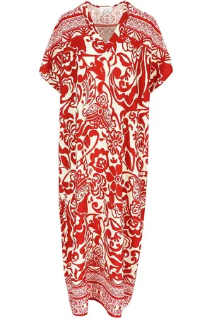LolaLiza Jurk R Kaftroman 08103575 Red/wht Dames