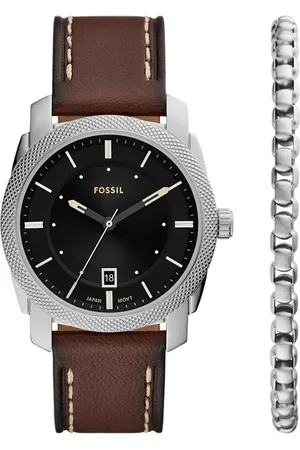 Fossil Heren Horloge geschenkset - Bruin