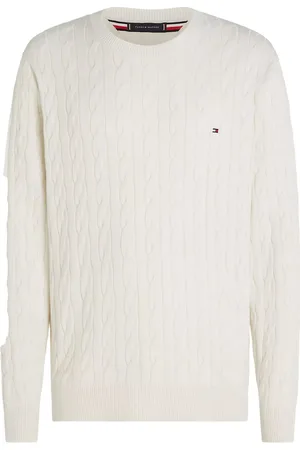 Tommy Hilfiger Heren pullover Katoenen - off white