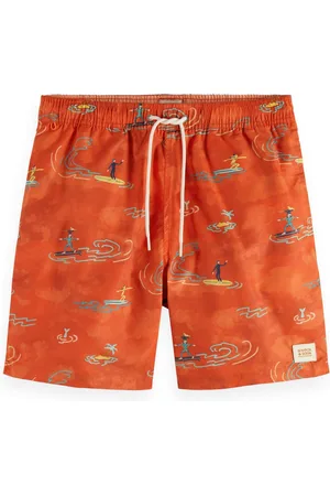 Scotch&Soda Mid Length Swim Short All Over Print Heren Zwembroek