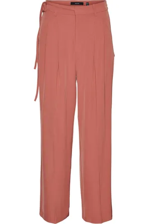 VERO MODA Broek Vmkristel Hw Wide Pant 10309337 Burnt Sienna Dames
