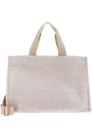 Liu Jo Shopper Schoudertas Jacquard Plain Tote Beige