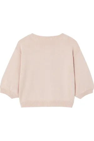 Vertbaudet Basic gebreid babyvest met geborduurd hartje