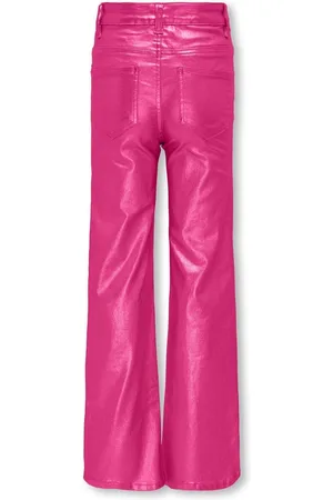 ONLY Kids meisjes broek JUICY Fuchsia Purple Wide Leg Fit