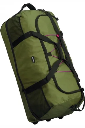 NEW REBELS Roll-able Trolley - Reistas - Weekendtas - Sporttas 80 cm - Olijf - Upgrade 3 Skate Wielen