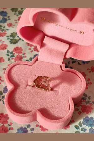 Konges Sløjd Konges Sløjd Little Ringendoosje met ring voor kinderen - Unicorn