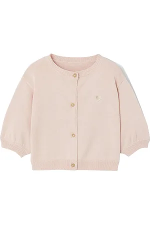 Vertbaudet Basic gebreid babyvest met geborduurd hartje