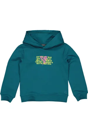 Quapi Meisjes hoodie - Dita - Donker petrol