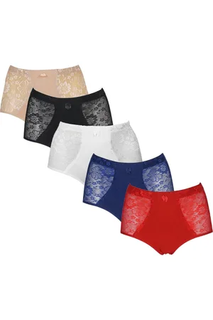 Merkloos JC 5-Pack Licht corrigerende dames slips H201 ass maat 3XL