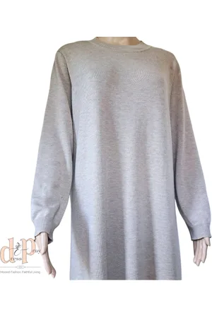 Merkloos Dress&Pray - Maxi Dress Reva - - Gebreide Jurk - Herfst/Winter - Bescheiden Kleding - Islamitische Kleding Vrouwen