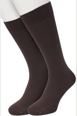 Bonnie Doon Basic Sokken Heren Donker Bruin maat 47/52 - 2 paar - Basis Katoenen Sok - Gladde Naden - Brede Boord - Uitstekend Draagcomfort - Perfecte Pasvorm - 2-pack - Multipack - Effen - Donkerbruin - - Hazelnut - OL6324012.245