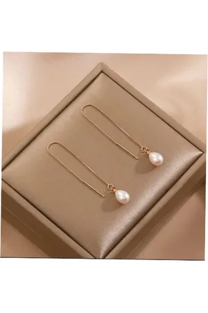 ASTRADAVI 18K Vergulde Sieraden - Dangle Oorringen - Zoetwater Parel Tassel Oorbellen - Cadeau Idee