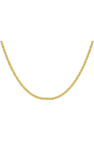 Silventi 760100043 Ketting Dames - Doublé - Koord - 45cm - 4mm