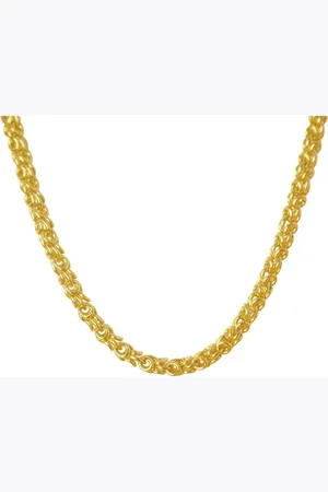 Silventi 760100052 Ketting Dames - Doublé - Koningsschakel - Rond - 50cm - 5mm