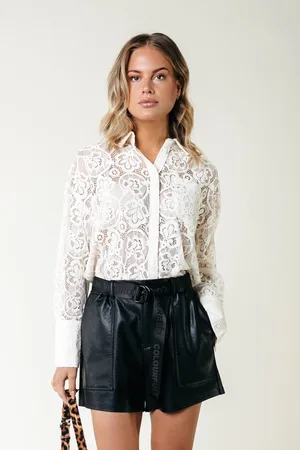 Colourful rebel Talia Lace Blouse- L