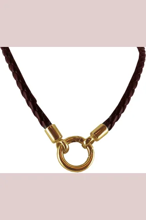 Silventi LOCKits 980600267 - Stalen Collier - 75 cm - Goudkleurig
