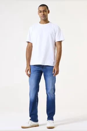 Garcia Rocko Heren Straight Fit Jeans Blauw