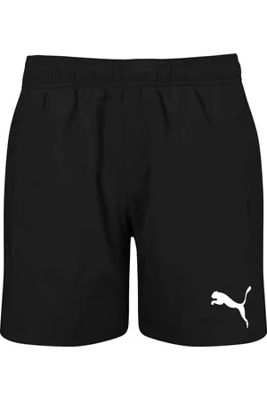 PUMA Boys Swim Mid Length Short - Zwarte Zwembroek Kids-116