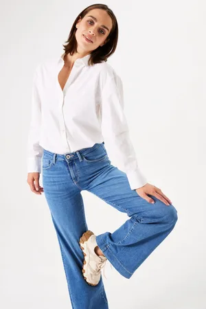 Garcia Celia Wide Dames Wide Fit Jeans Blauw