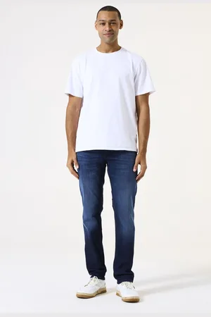 Garcia Rocko Heren Straight Fit Jeans Blauw