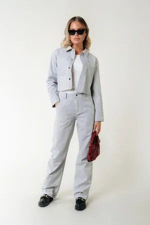Colourful rebel Kensi Striped Worker Pants- XXL