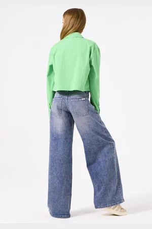 Garcia Meisjes Blouse Groen Long mouw