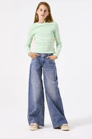 Garcia Meisjes T-shirt Groen Long mouw