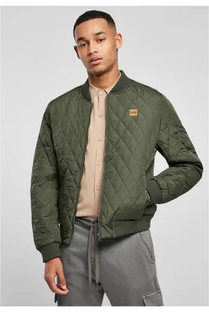 Urban classics Diamond Quilt Nylon Jacket olive Bomber jacket - 5XL