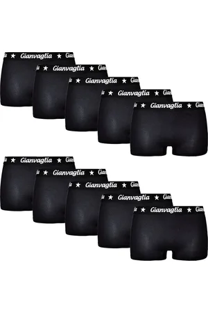 Gianvaglia Dames Onderbroek Katoen - 10-Pack - Boxershorts - - Effen