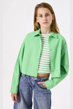 Garcia Meisjes Blouse Groen Long mouw