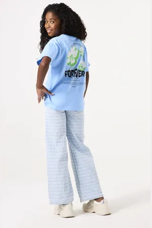 Garcia Meisjes T-shirt Blauw Korte mouw